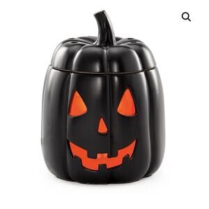 Jack Scentsy Warmer, Pumpkin w Lid & Box & Packing, Nice, Full size NEW HTF